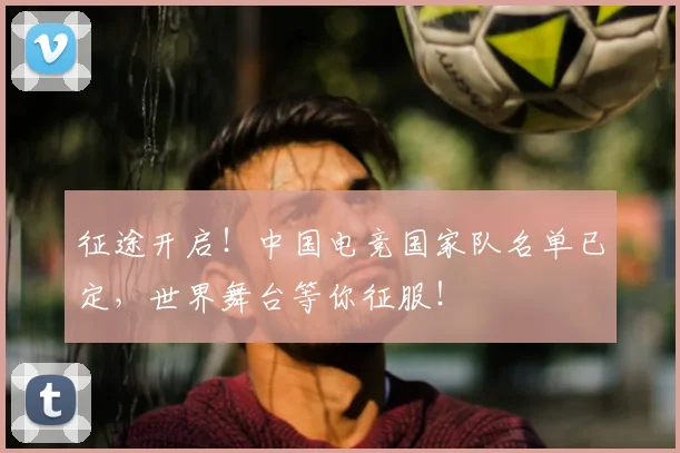 征途开启！中国电竞国家队名单已定，世界舞台等你征服！